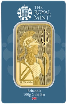 100 Gram Fine Gold Bar - Royal Mint