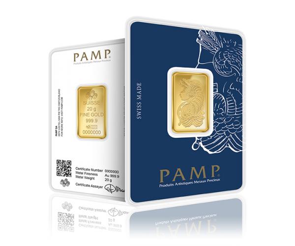 20 Gram Fine Gold Bar - PAMP SUISSE