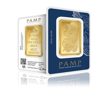 100 Gram Fine Gold Bar - PAMP SUISSE