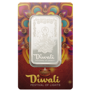 PAMP Diwali Lakshmi & Rangoli 1oz Pure Silver Bar – Goddess of Wealth & Prosperity | Limited Edition
