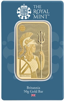 50 Gram Fine Gold Bar - Royal Mint