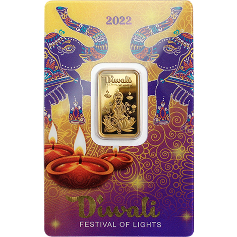 Front of Fine Gold Diwali 2022 Bar Packaging